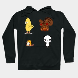 Cute Animal Sticker Pack Hoodie